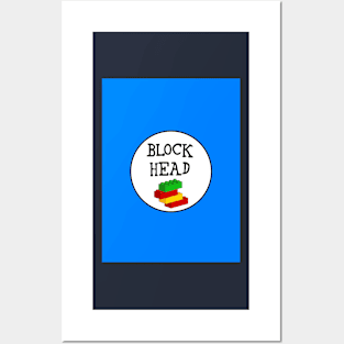 BLOCK HEAD Posters and Art